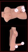 Silicone Half Body Sex Doll with Penis before Body for Women silicone Penis produced by AutomaticWoman